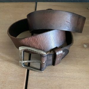 Replay brown leather belt